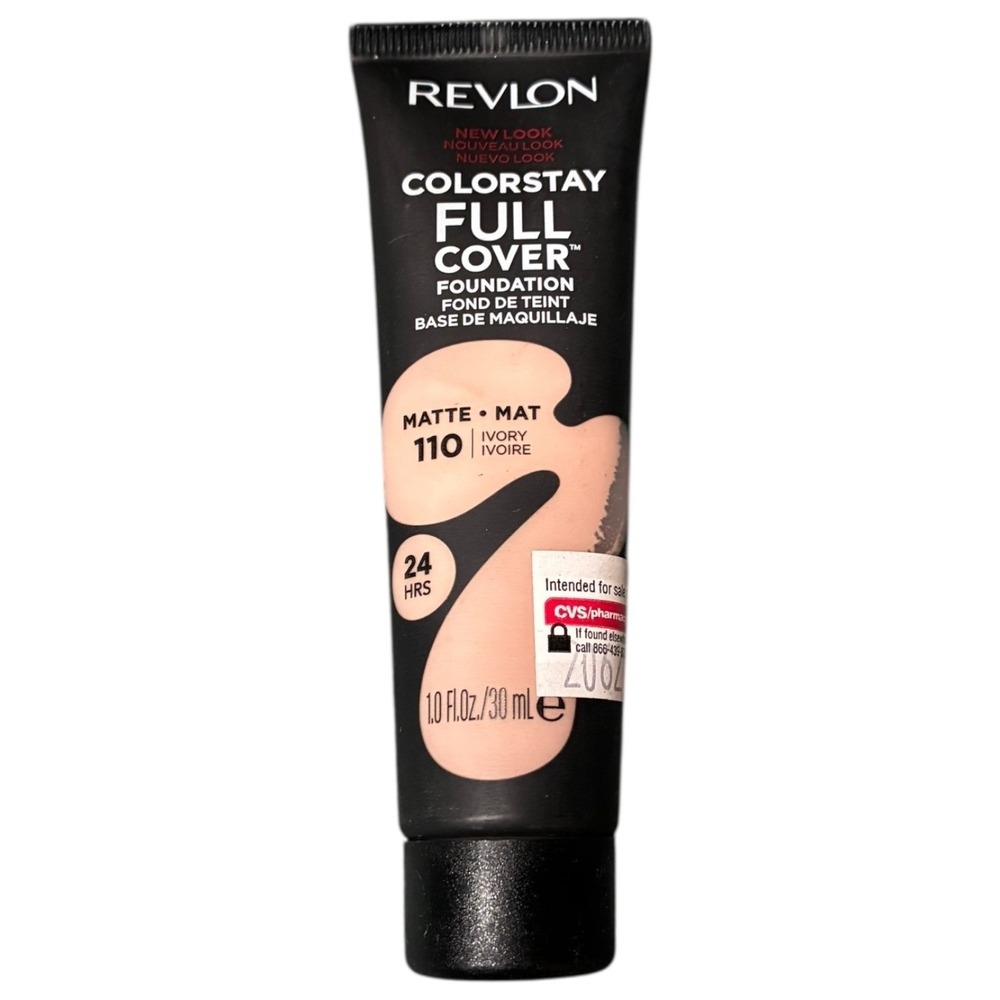 Revlon ColorStay Full Cover Foundation Matte Ivory‎ 110 1.0 oz New